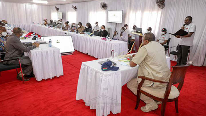 Cabinet meeting chaired by Uhuru Kenyatta in Manyani. 