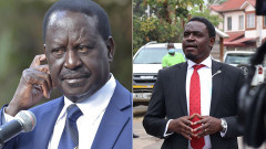 Raila Odinga and Nelson Havi. 