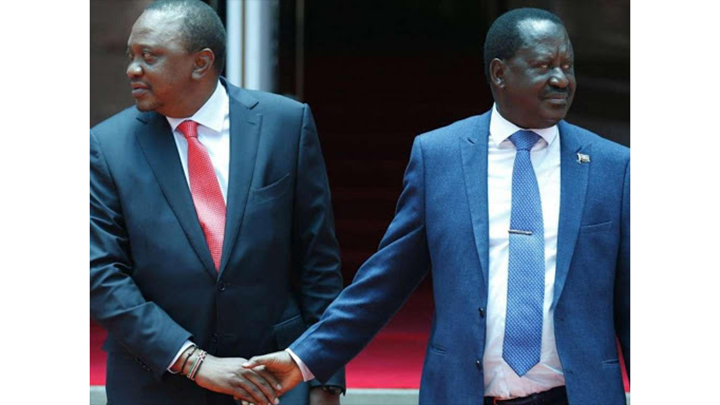 Uhuru Kenyatta and Raila Odinga. PHOTO/COURTESY