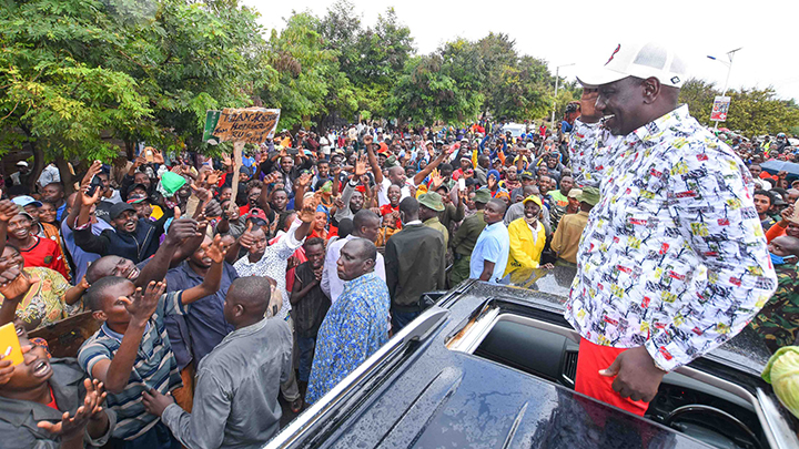 William Ruto in Isiolo. PHOTO/DPPS