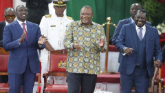 William Ruto, Uhuru Kenyatta and Raila Odinga. PHOTO/COURTESY