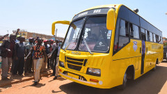 DP William Ruto driving the bus on March 6. PHOTO/DPPS