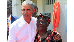 Barack Obama and Mama Sarah Obama. PHOTO/COURTESY