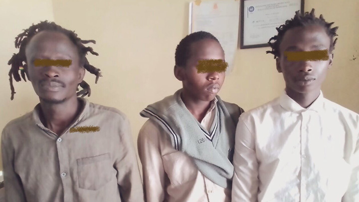 The three bhang suspects. 
