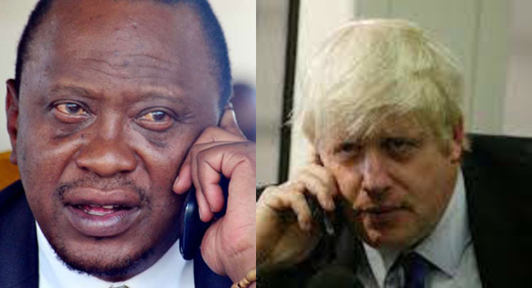 Uhuru Kenyatta & Boris Johnson PHOTO/COURTESY