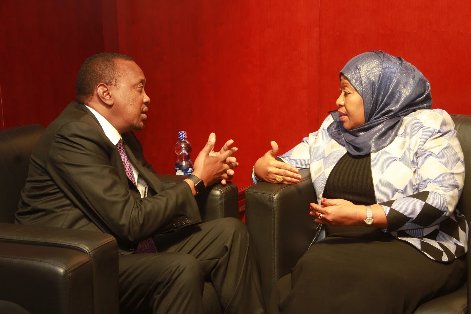 President Uhuru Kenyatta and President Samia Suluhu PHOTO/COURTESY