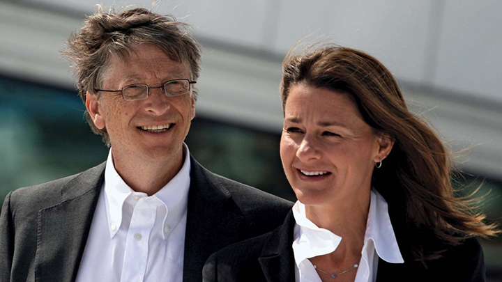 Bill Gates and Melinda. 