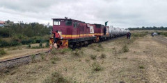 The Nanyuki-Nairobi stalled cargo train. PHOTO/COURTESY