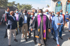 William Ruto at PCEA Umoja. PHOTO/COURTESY