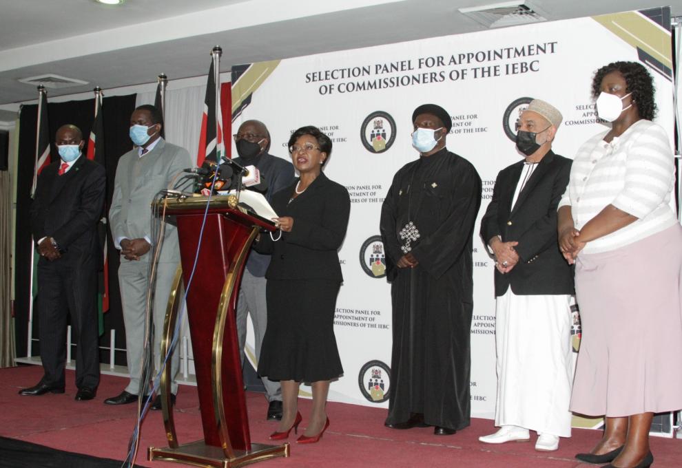 Selection Panel for IEBC Commissioners. PHOTO/COURTESY