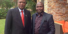 Uhuru Kenyatta and Donald Kipkorir. PHOTO/COURTESY