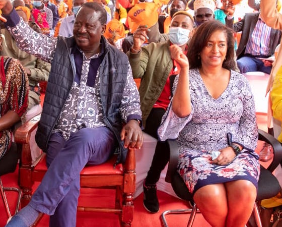 Raila Oding and Esther Passaris. PHOTO/COURTESY