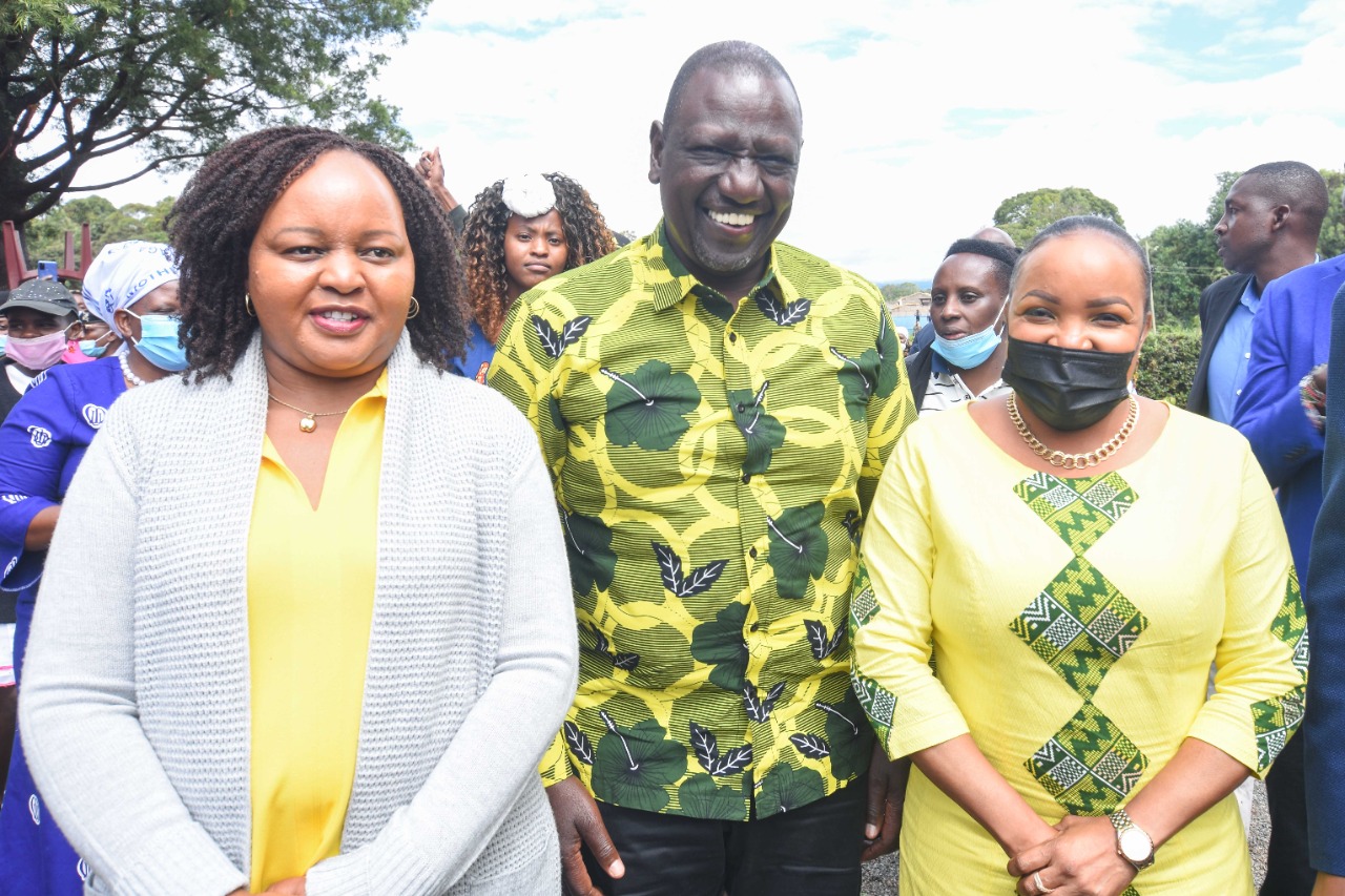 Ann Waiguru, William Ruto and Wangui Ngirici. PHOTO/COURTESY