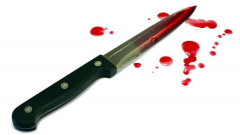 Bloody knife. 