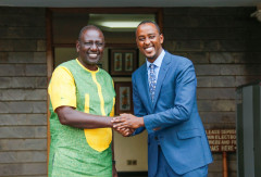 William Ruto and Hussein Mohamed. PHOTO/COURTESY