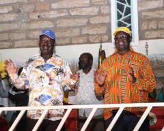 Raila Odinga and Kiraitu Murungi. PHOTO/TWITTER