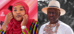 Fatuma Gedi and William Ruto. PHOTO/COURTESY
