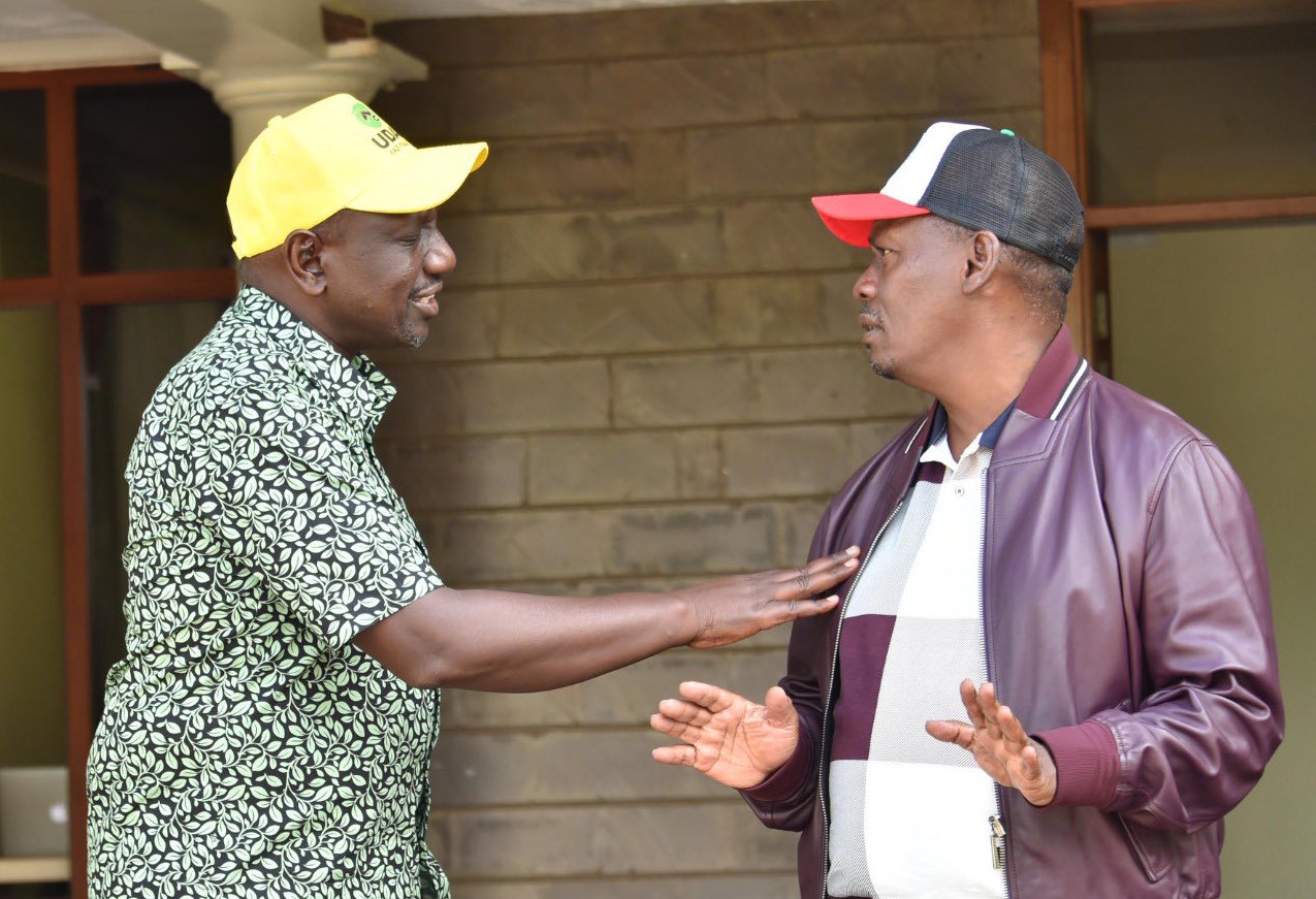 William Ruto and William Kabogo. PHOTO/TWITTER