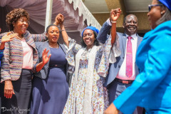 Charity Ngilu, Sabina Chege, Martha Karua and Raila Odinga.  