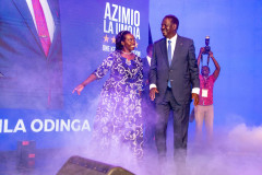 Martha Karua and Raila Odinga. PHOTO/TWITTER