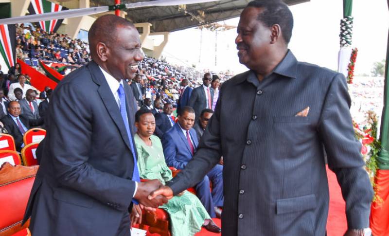 William Ruto and Raila Odinga. 
