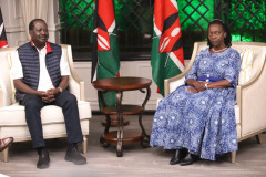 Raila Odinga and Martha Karua. PHOTO/TWITTER