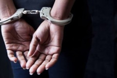 Woman in handcuffs. PHOTO/COURTESY