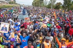 Raila in Eldoret. PHOTO/TWITTER