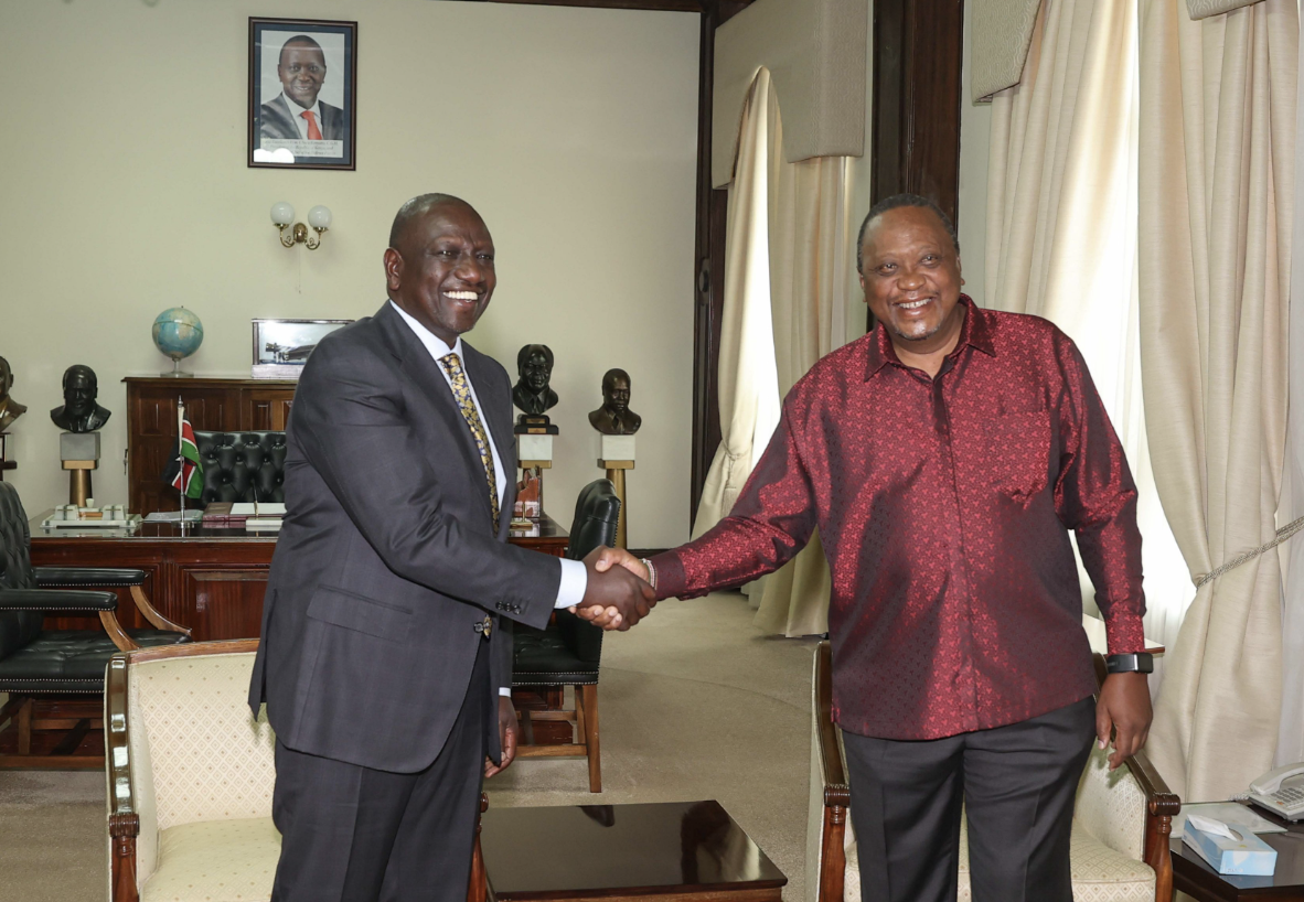 William Ruto and Uhuru Kenyatta. 