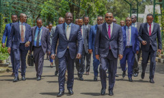 William Ruto and Abiy Ahmed in Addis Ababa, Ethiopia.