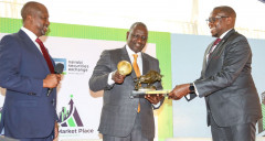 William Ruto at the enhanced NSE market place. PHOTO/FACEBOOK