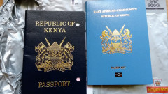 Old-generation and EAC biometric e-passports. PHOTO/COURTESY