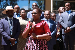 Kawira Mwangaza addressing the public. PHOTO/TWITTER