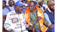 Raila Odinga and Wycliffe Oparanya. 