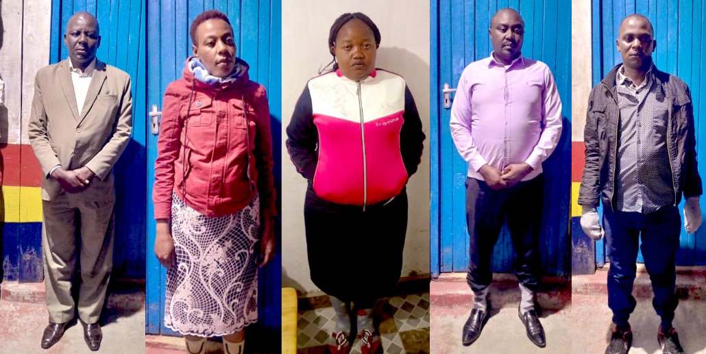 Suspects masquerading as KRA officials. PHOTO/DCI