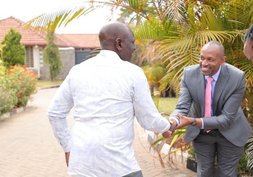 William Ruto and Michael Gitonga. PHOT/TWITTER