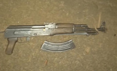 AK-47 riffle recovered from thugs. PHOTO/DCI