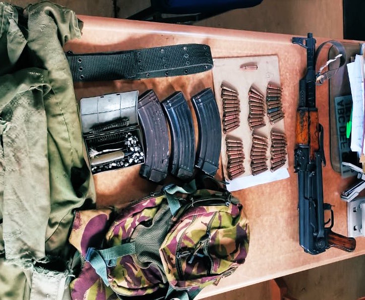 Items detectives recovered from a suspect in Marsabit. PHOTO/DCI