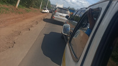 Traffic jam along Magadi Road. PHOTO/SWALA NYETI