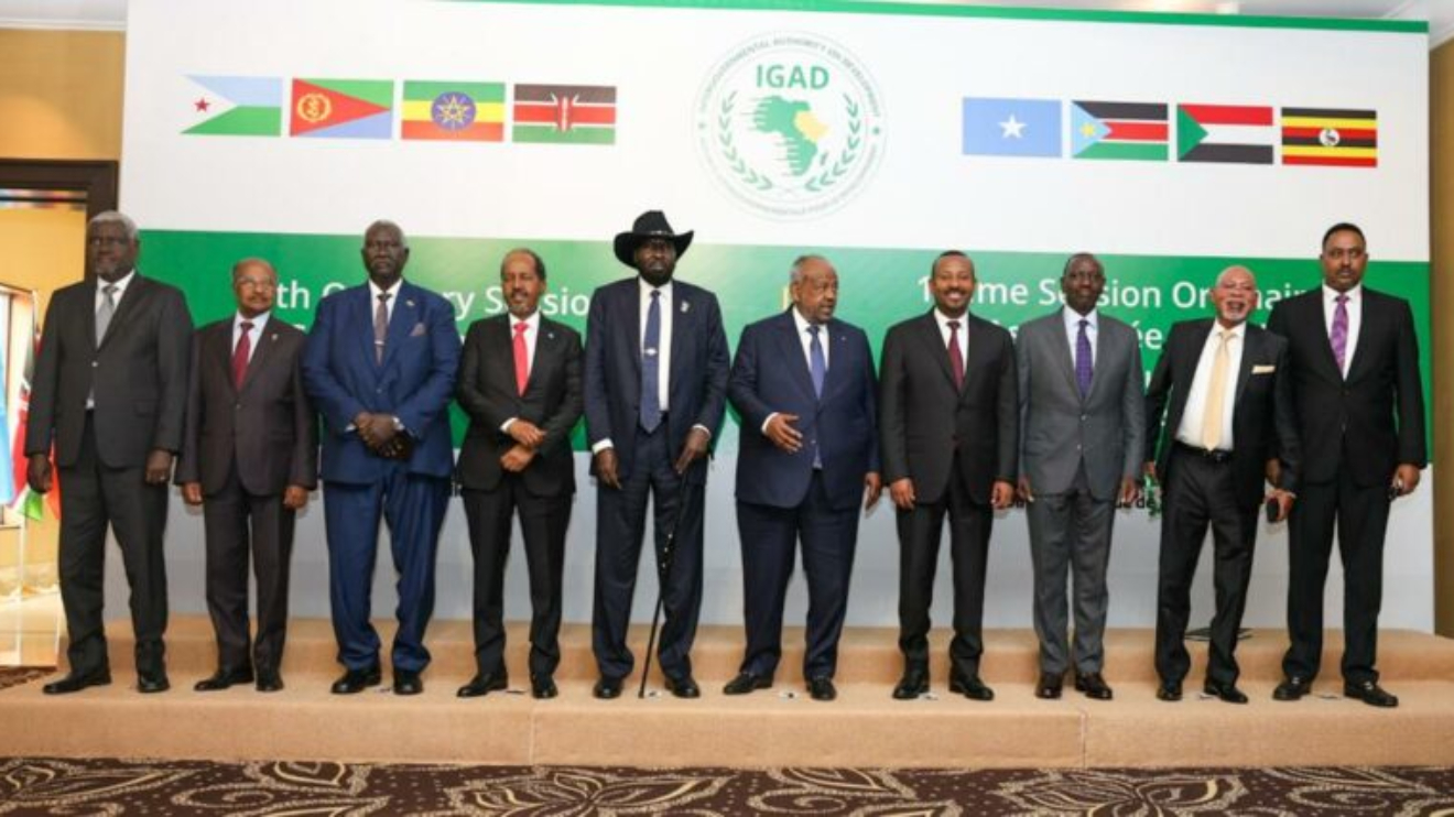 William Ruto during the 14th Ordinary meeting of the (IGAD) Assembly of Heads of State and Government in Djibouti. PHOTO/COURTESY