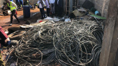KPLC equipment recovered during the raid. PHOTO/COURTESY