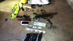 Items recovered from the four criminals gunned down in Kilifi. PHOTO/DCI