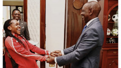 Faith Kipyegon and William Ruto