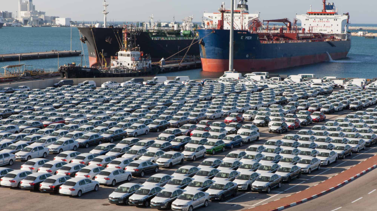 Vehicles waiting to be shipped to various destinations. PHOTO/COURTESY