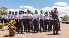 Revenue Service Assistance officer during their graduation ceremony at the Recruit Training School-Eldoret. PHOTO/COURTESY