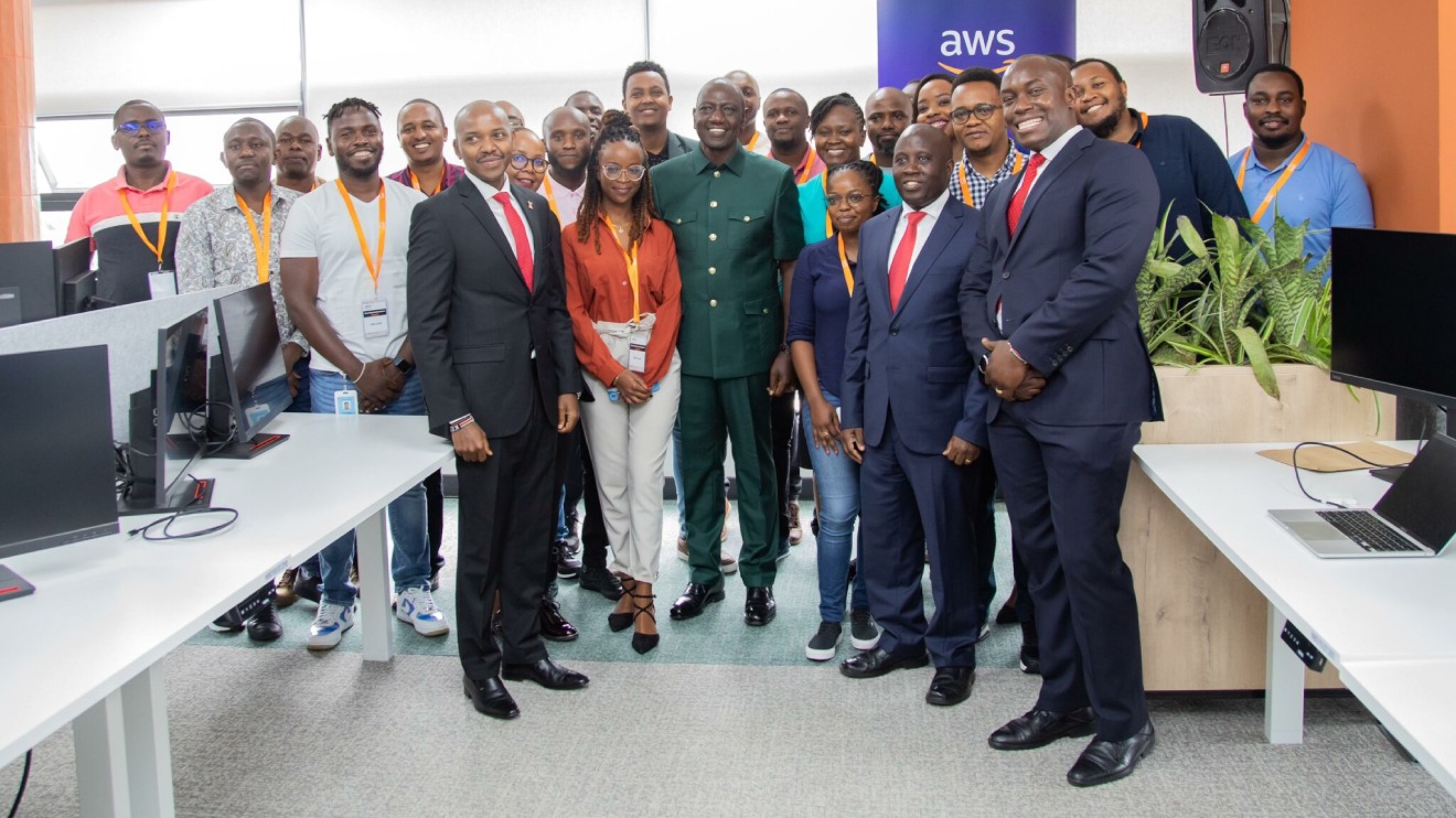 William Ruto during the official inauguration of the Amazon Web Services Development Centre in Nairobi. PHOTO/COURTESY