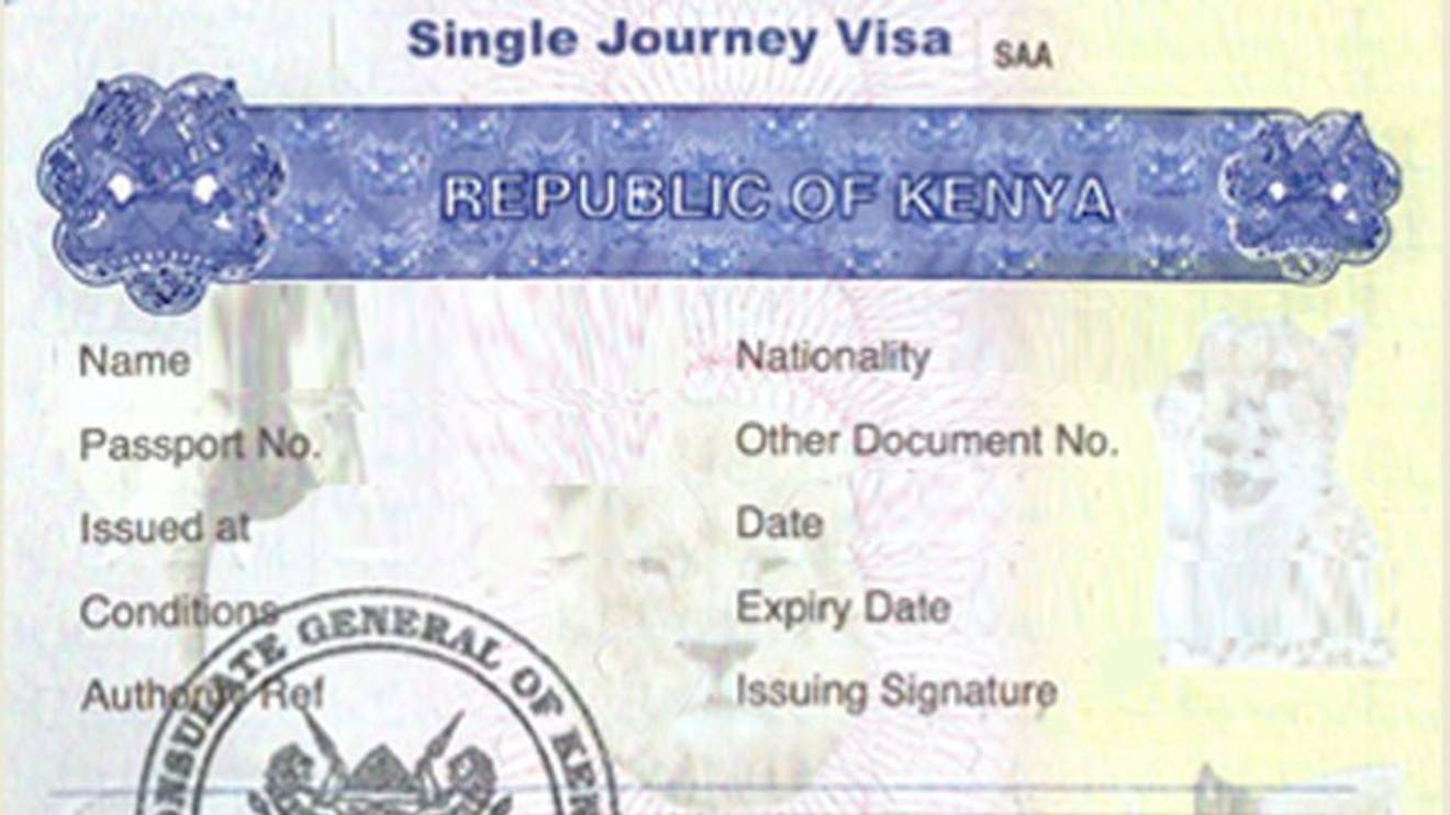 Kenyan Visa. PHOTO/COURTESY