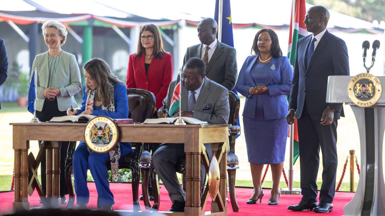 The EU and Kenya signing an Economic Partnership Agreement (EPA) to boost bilateral trade in goods, increase investment flows, and contribute to sustainable economic growth. PHOTO/COURTESY