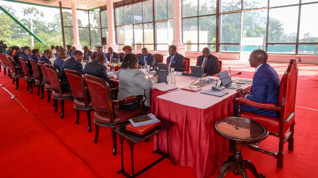 William Ruto chairing a Cabinet meeting. PHOTO/COURTESY