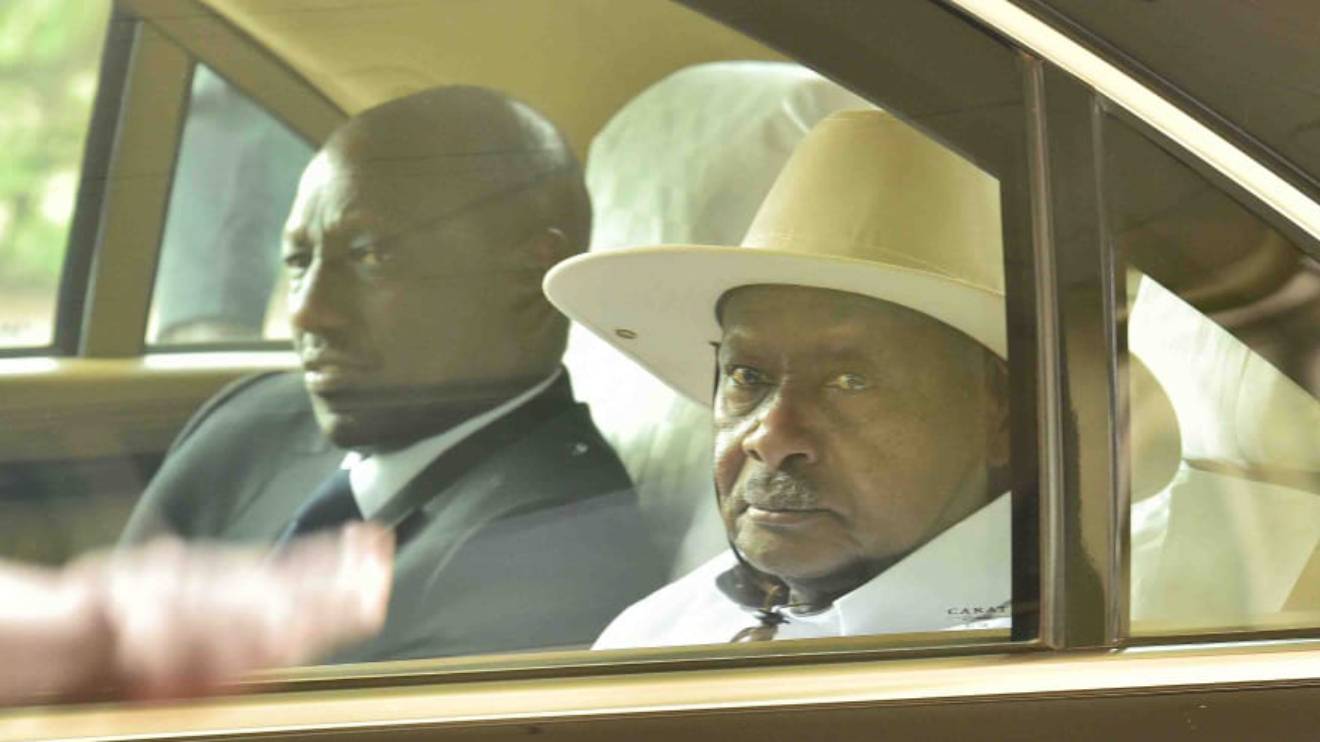 William Ruto and Yoweri Museveni. PHOTO/COURTESY